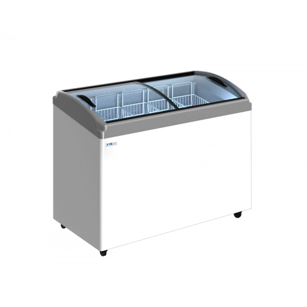 Морозильный ларь ITALFROST СF400С с гнутыми стеклами (-18...-25)