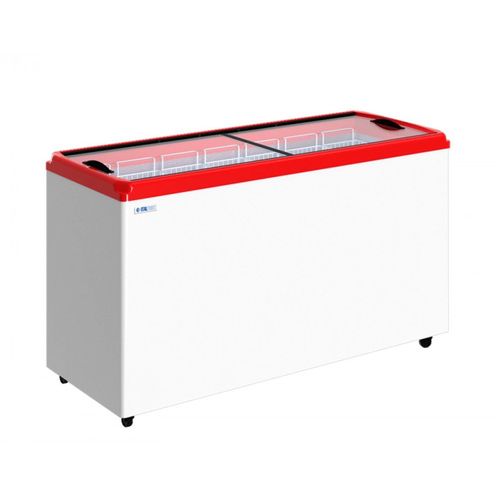Морозильный ларь ITALFROST СF600F с прямым стеклом (-18...-25)
